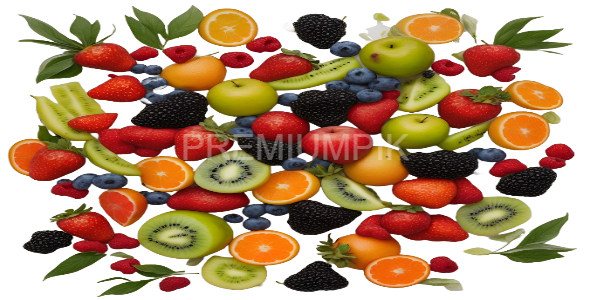 Fruits transparent background